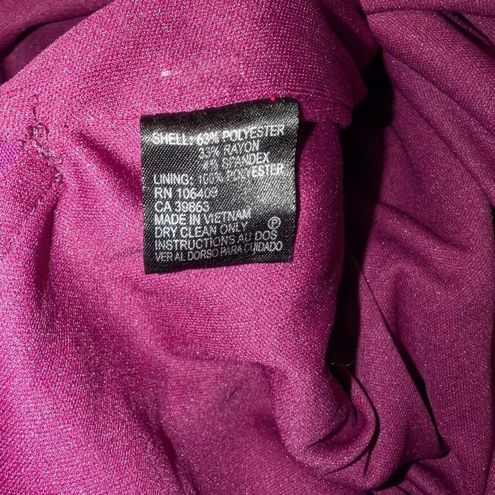 Tahari ASL Fuchsia Midi Dress - Picture 4 of 5